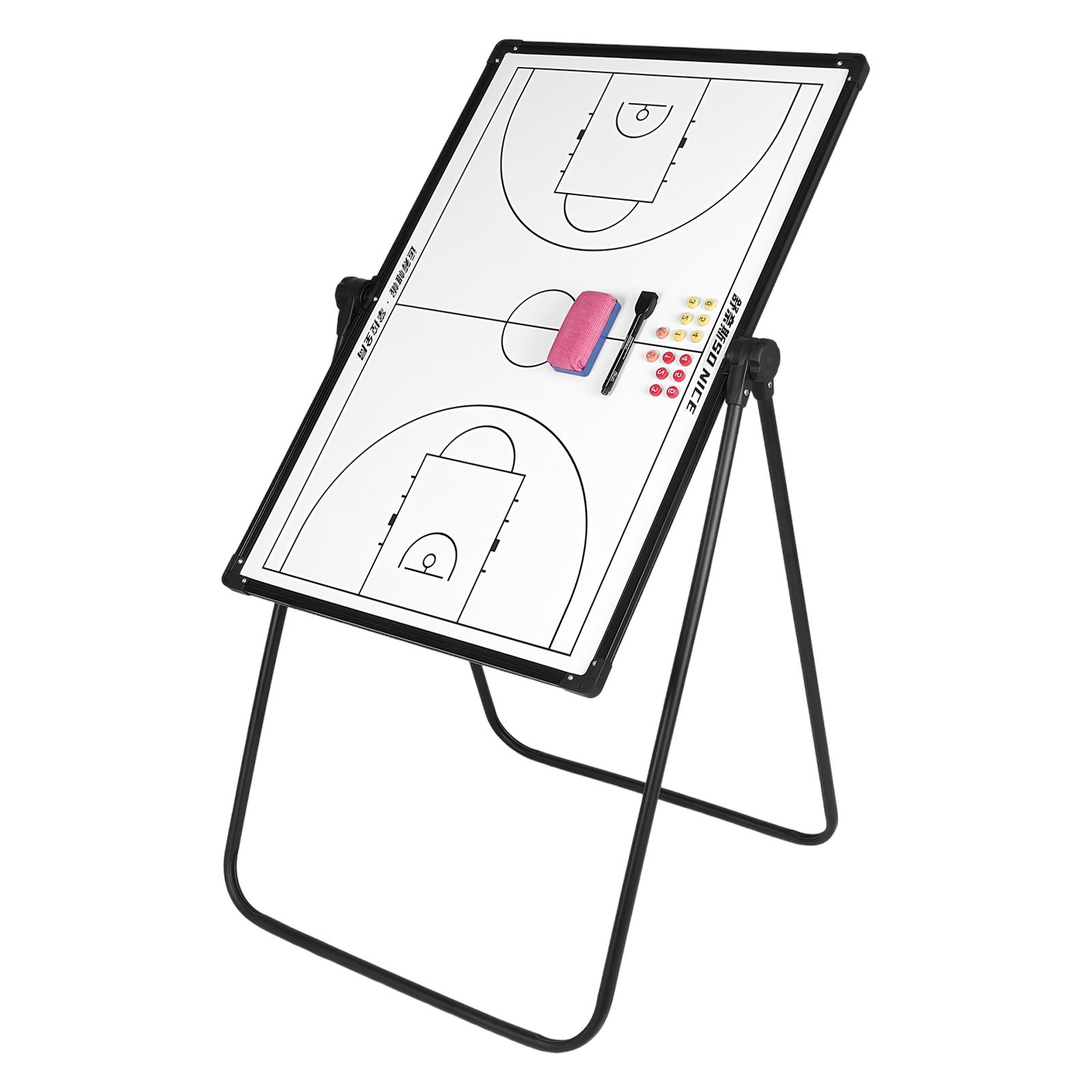 Basketball Magnetic Board with Markers Eraser Professional Basketball Game Pad Reusable for Basketball Soccer Volleyball Coaches United States
