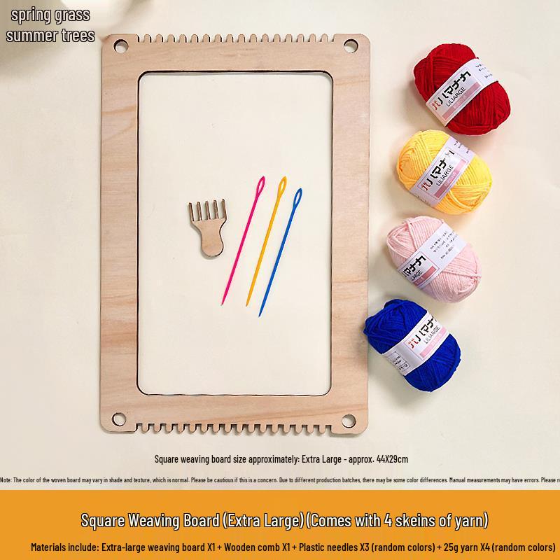 Children's Wooden Weaving Loom for Kindergarten and Primary School DIY Projects