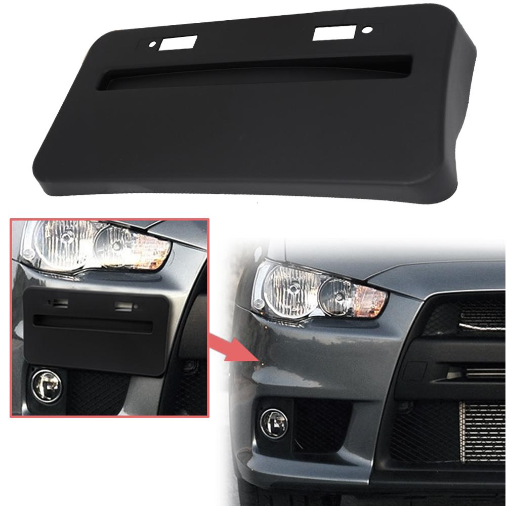 License Plate Holder For Lancer GTS EVO X 2008-2018 - Modified Side Mount Bracket, Black ABS - View #9