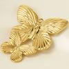 6pcs/Lot Silver/Gold Color Butterfly Animal Pendant Stainless Steel Charm For Jewelry Making Supplies Handmade Keychain Necklace