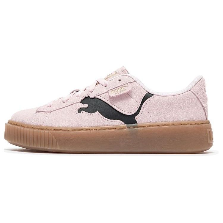 PUMA Suede Platform Pink Black Gum Unisex 397233-05 EU 35.5