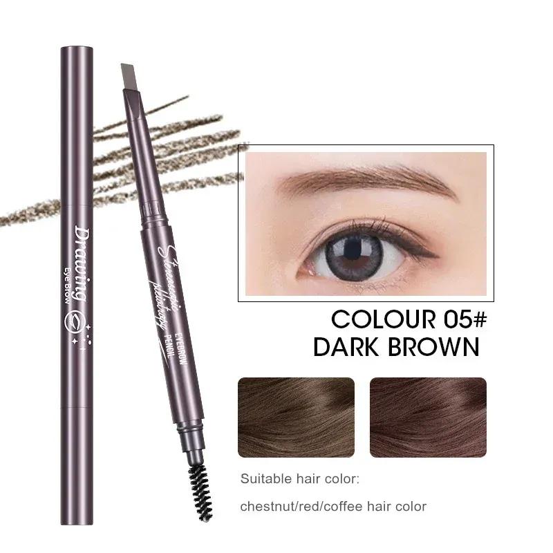 

5 цветов косметический карандаш для бровей водостойкий двуглавый тату для бровей натуральный долговечный макияж краска карандаш для бровей 05