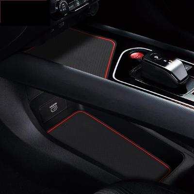 Para Nissan Note E13 Tapete Antiderrapante para Ranhura de Porta/Copo Almofada para Ranhura de Porta Acessórios Interiores Tapetes Antiderrapantes Porta-Copos