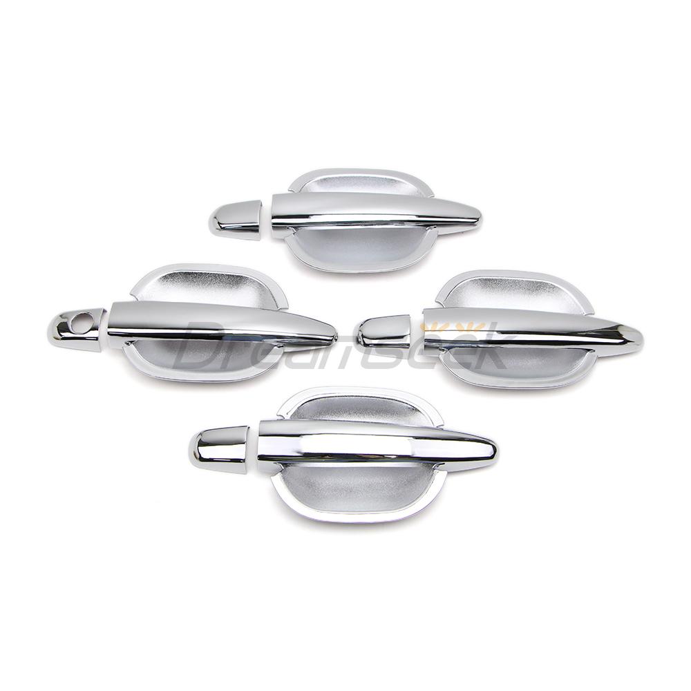 

12PCs Chrome Door Handle + Bowl Cover Kit For Toyota Avalon Camry Sienna Tacoma 4Runner 2003-2009 Lexus GS GX RX W/O Smart