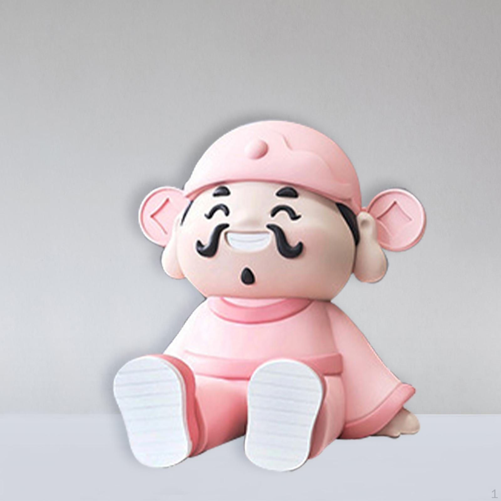 

Бог богатства орнамент подставка для телефона фигурки держатель персонаж скульптура практичный розовый