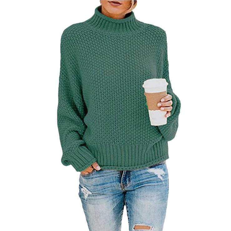 Women's Autumn Winter Oversized Round Neck Pullover Plus Size Long Sleeve Sweater Luxurious Relaxed-fit Slimming and Versatile Top