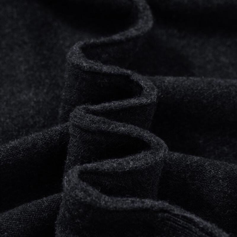 DAISHU Men's 100% Lambswool Round Neck Sweater