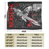 Anime Berserk Soft Blankets  Child Plush Throw Blanket Funny Couch Bed Flannel Bedspread Sofa Bed Cover