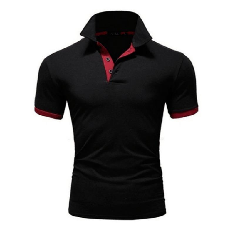 Herren T-Shirts Kurzarm-T-Shirt Fitness Muskel Jogger Bodybuilding Schnelltrocknendes T-Shirt Männliche Sportbekleidung Übergroße Oberteile POLO