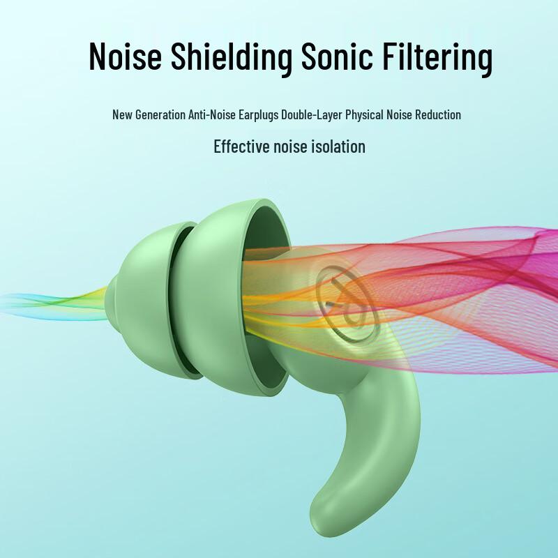 Noise-Cancelling Silicone Earplugs
