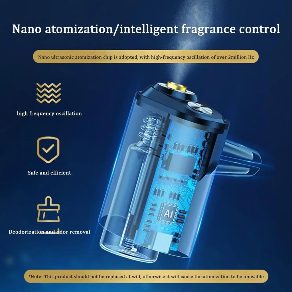 Car Electric Air Diffuser Aroma Auto Air Vent Humidifier Mist Aromatherapy Car Air Freshener Perfume Fragrance Car Accessories