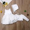 3pcs Baby Girls Princess Gown Dress Lace Christening Wedding Birthday Pageant Party Bridesmaid Formal Dresses