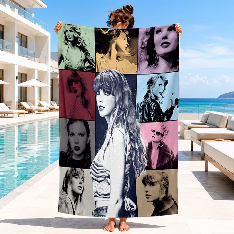 Taylor Music Beach Towel, Microfiber Beach Towel, Perfect For Pool, Beach, Travel, Home Decor Beach Party Fan Gifts