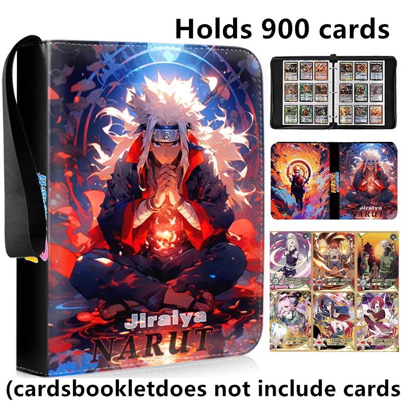 400pcs/900pcs Naruto Card Album Book Folder 4/9 Card Slots Collections Zipper Double Pocket Zipper Card Binder Holder