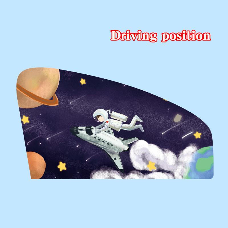 Cartoon Magnetic Car sun protector Side window sunshade curtain Summer Adjustable sunscreen Baby shade solar UV foils