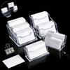 1pcs Transparents Acrylic Card Storage Box Clear Desk Shelf Storage Display Stand Transparents Desktop Business Card Box Holder