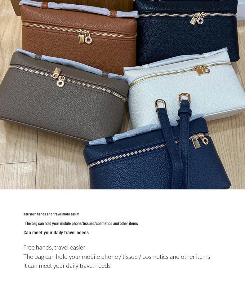 Bolso bandolera y bolso de mano de piel de vaca con grano lichi L19 italiano