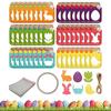 48pcs Easter Candy Jar Greeting Cards Fillable Candy Jar Decoration Container Easter Ma-son Jar Card Birthday Exchange Gift Card