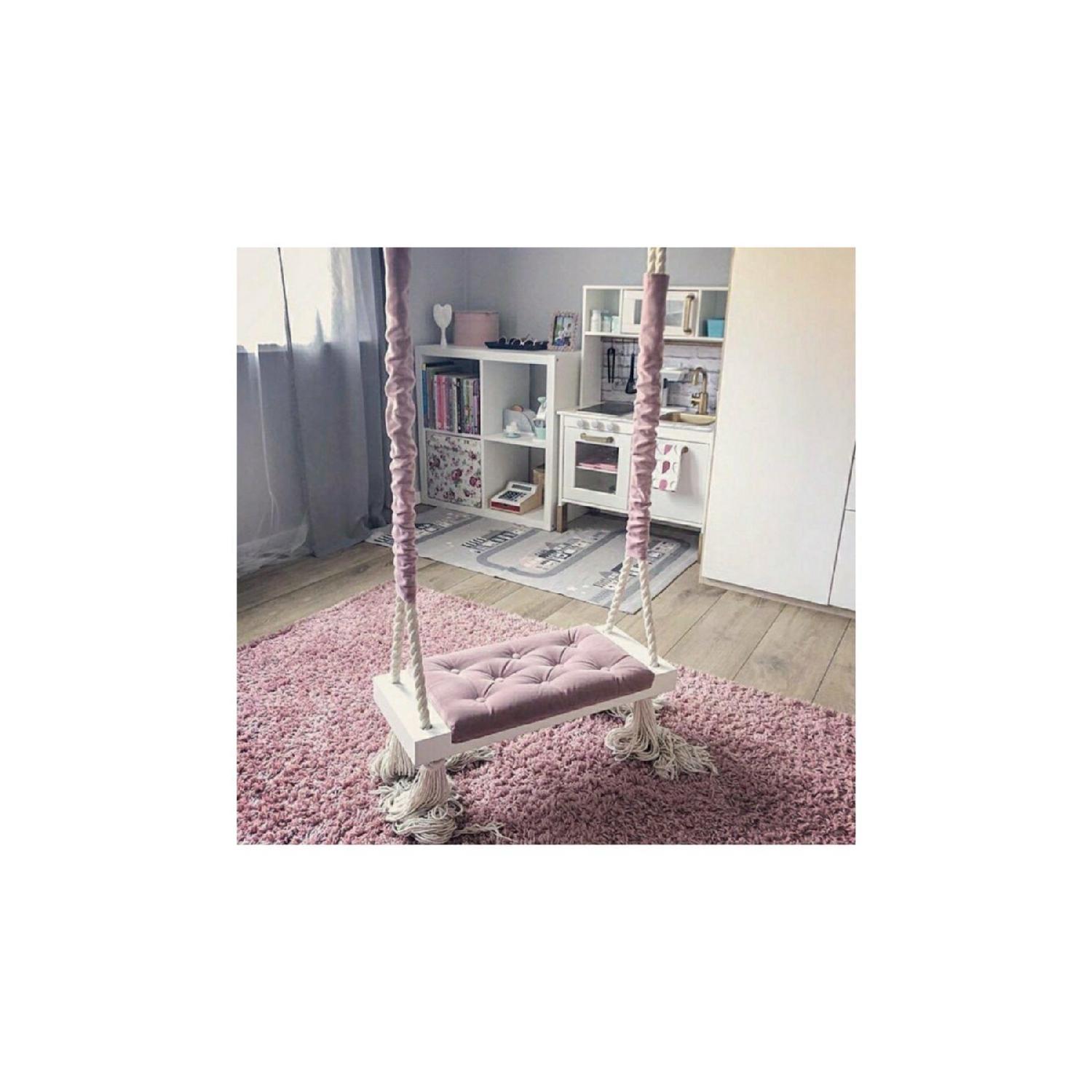

Wooden Kids Swing Puff Cushion