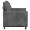 Sofa Light Grey 126 X 81 X 87.5 Cm Polyester