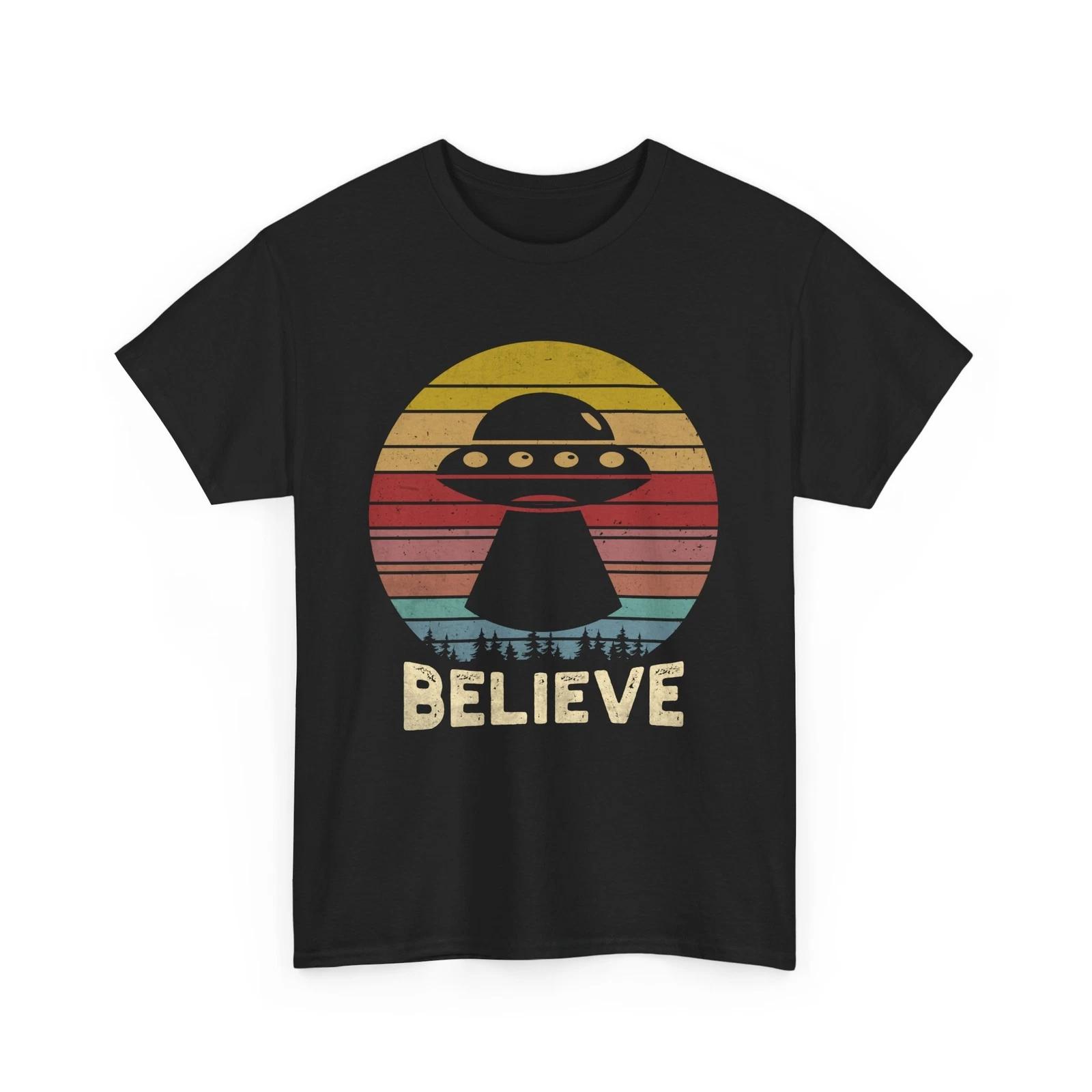 Alien UFO Themed Shirt | Space Graphic Tee | Cosmic Design S