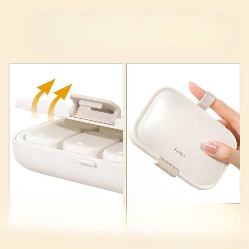 Portable Mini Storage Box for Household Medicine Boxes, Large-capacity 7-day Morning, Noon and Evening Pill Boxes