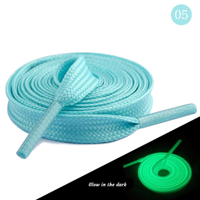 1Pair 120Cm Fluorescent Shoelace Luminous Shoelaces Flat Sneakers Canvas Shoe Laces Glow In The Dark Night Color