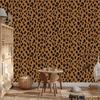 Animal Skin Wallpaper Rust, Gold and Orange 50x1000