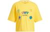 Neo X Keith Haring T Shirts Women's Yellow Crew Neck Moderate HD7253