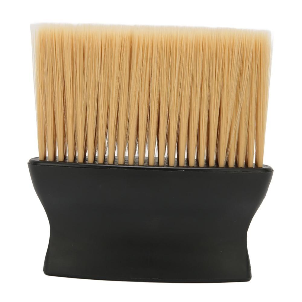 Soft Nylon Hairs Neck Duster Brush Ergonomic Handle Barber Brush Duster For Hairdressing