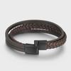2022 Retro Leather Cord Men's Magnetic Buckle Bracelet - National Style