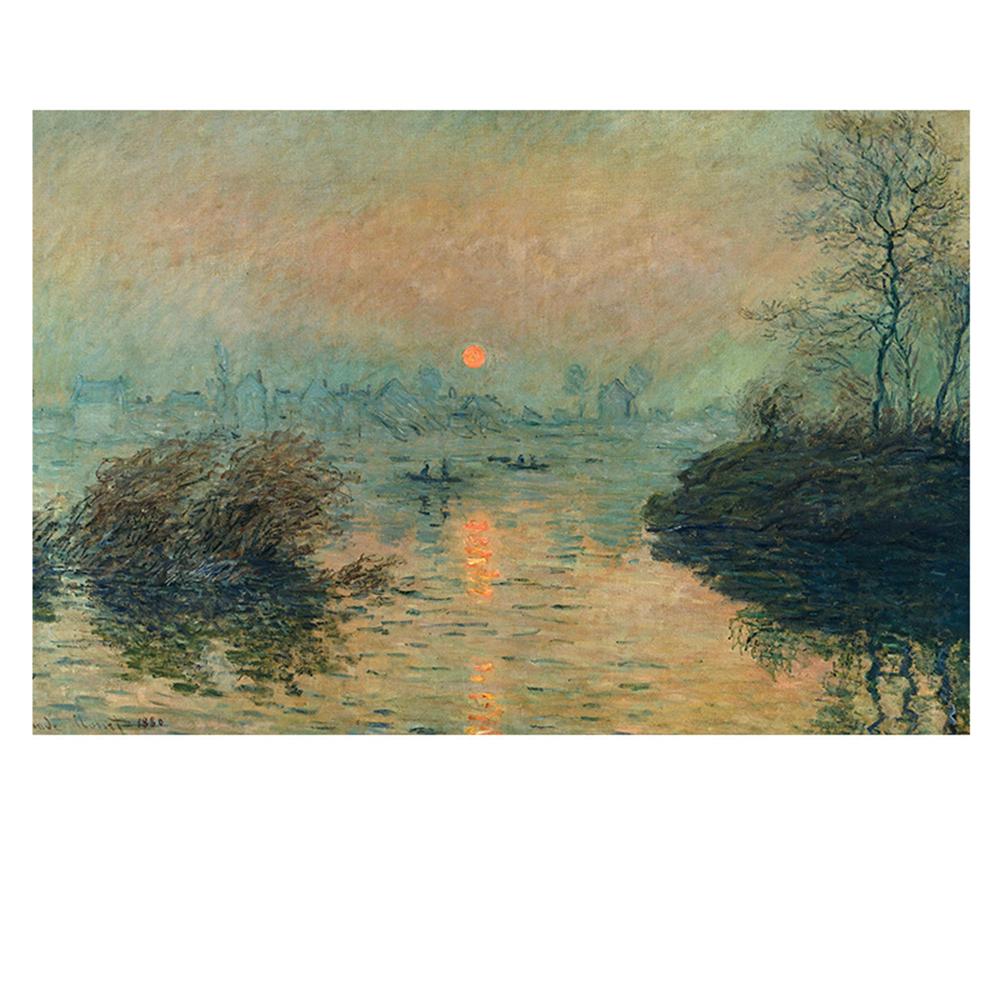 PVC Mat Placemats for Table Waterproof Dining Tableware Pad Monet Van Gogh Cup Bowl Costers Non-Slip Insulation Place Mats Set