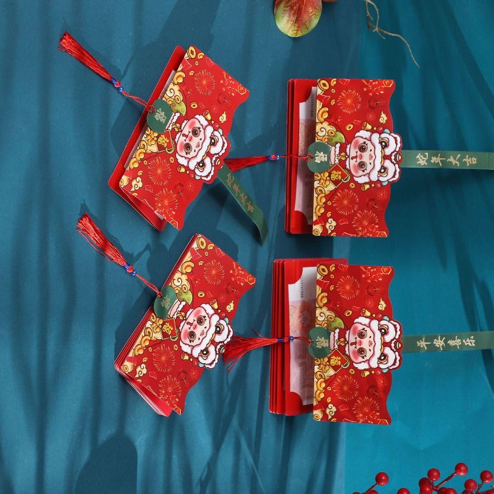 Fodable Folding Red Envelope DIY Packing 2025 Red Envelope Bag  Spring Festival