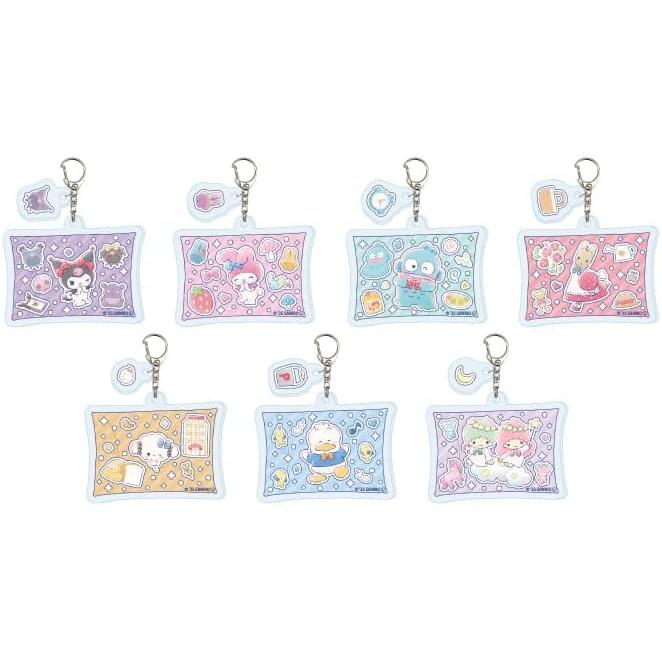 Sanrio Characters Acrylic Keyholder with Parts - Box of 7