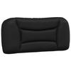 VidaXL Coussin de Tête de Lit, Oreiller de Lecture avec Fermeture à Glissière, Coussin de Lecture pour Lit Chambre, Noir 80 374532