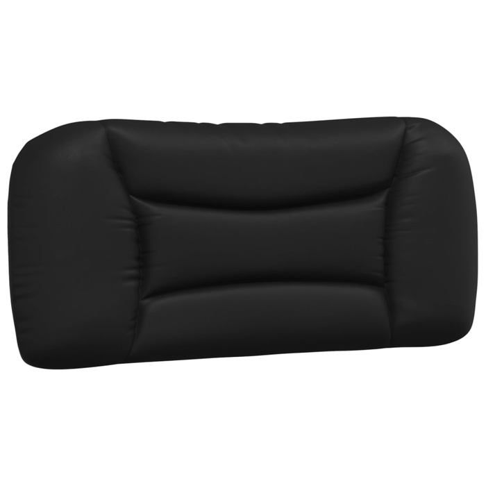 VidaXL Coussin de Tête de Lit, Oreiller de Lecture avec Fermeture à Glissière, Coussin de Lecture pour Lit Chambre, Noir 80 374532