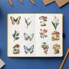 50pcs Retro Forest Mushroom Butterfly Graffiti Sticker Stationery Helmet Guitar Diary Water Bottle Decals