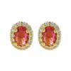 Colorful 12 Month Birthstone  Stud Earrings For Women  Ladies  Weddings Banquet Jewelry Accessories