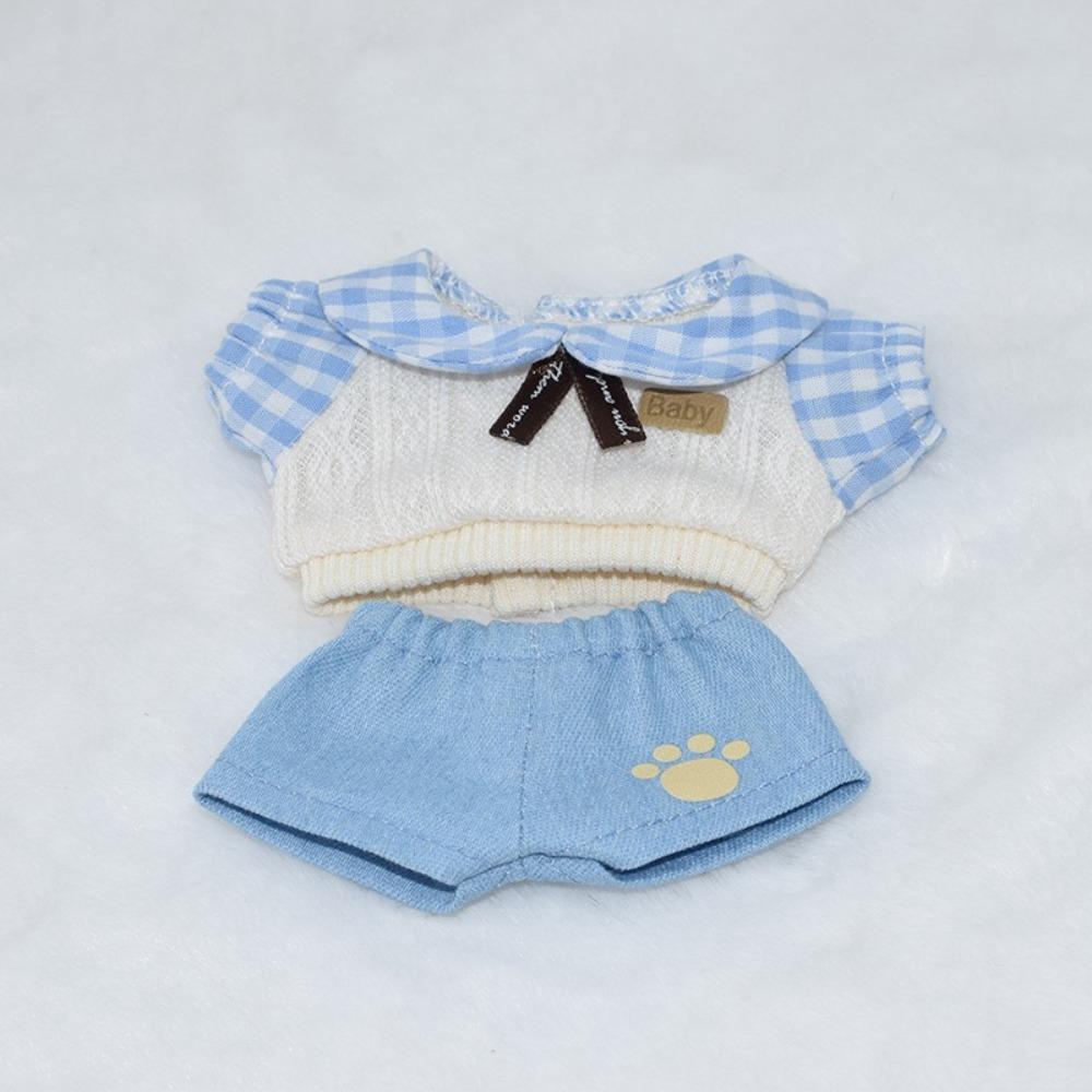 Replacement Games 10CM Cotton Doll Clothes Colorful Doll Outfit Sweater Pant Hat Set  Kids Toys