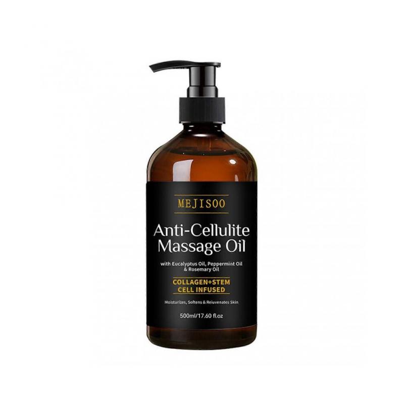 500ml Anti-Cellulite Massage Oil Firming Body Oil with Collagen for Women & Men, Reduces Stretch Marks, Improves Skin Texture