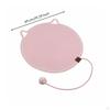 Round Cat Scratch Mat LowShed Scratching Pad for Indoor Cats, Kittens Pink 35CM