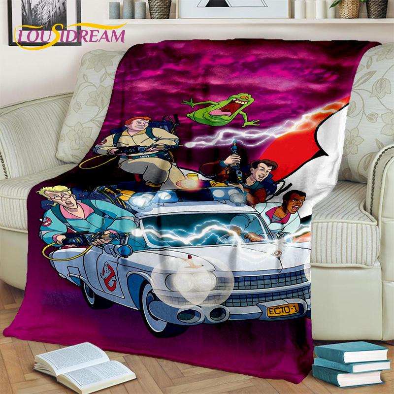G-Ghostbusters Cartoon-Film-Decke, weiche Flanell-Überwurfdecke für Zuhause, Schlafzimmer, Bett, Sofa, Picknick, Büro, Wandern, Freizeit, Nickerchen, Geschenk