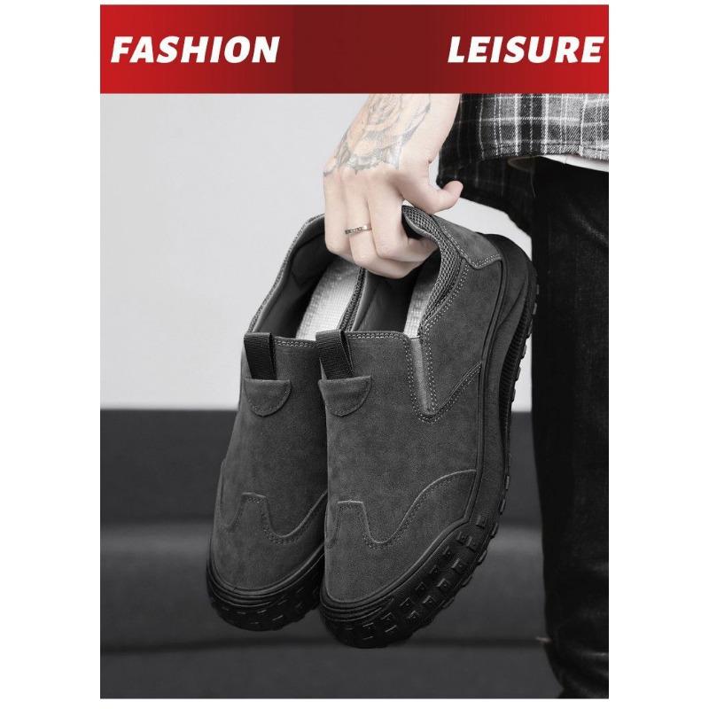 Herren S Niedrig geschnittene lässige Arbeitsschuhe Wasserdicht Rutschfest Slip-On Sneaker