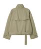 BITTERCELLS Halb-Trenchcoat mit hohem Kragen - Beige