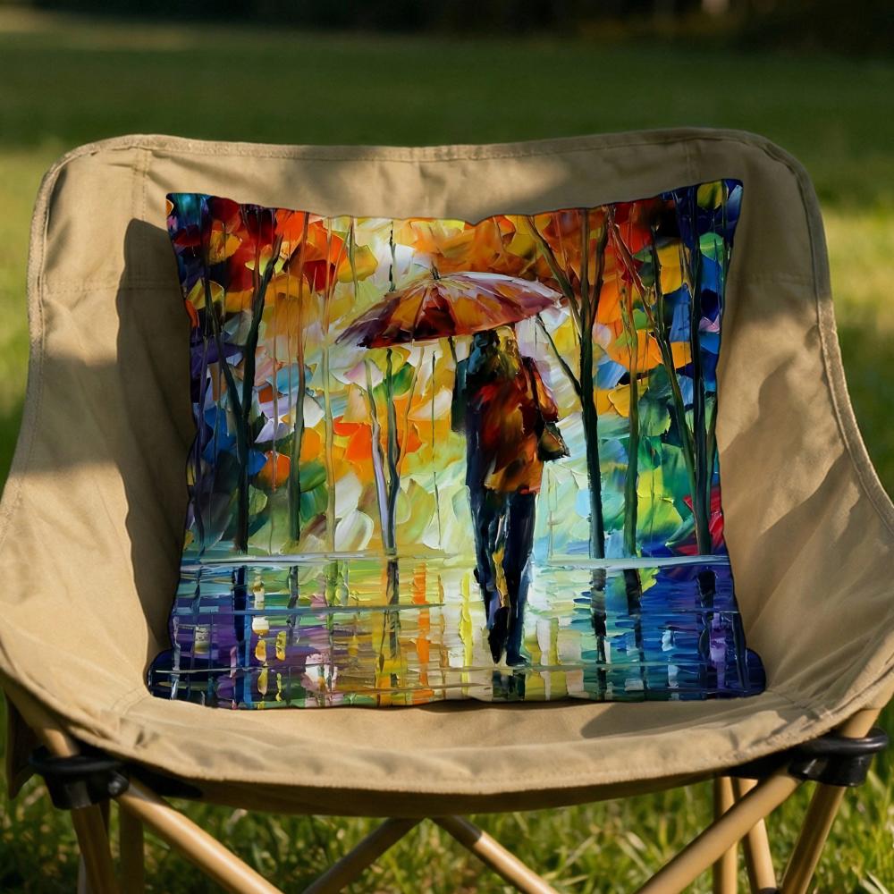 Leonid Afremov Oil Art Cushion Cover Soft Reversible Durable Pillow Cover MultiScene Use for Home Car Daily Comfort