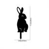 Rabbit/Squirrel Figurines Hollow Dust Proof Wrought Iron Realistic Rabbits Art Sculpture for Garden Party Decor Metal Home Yard