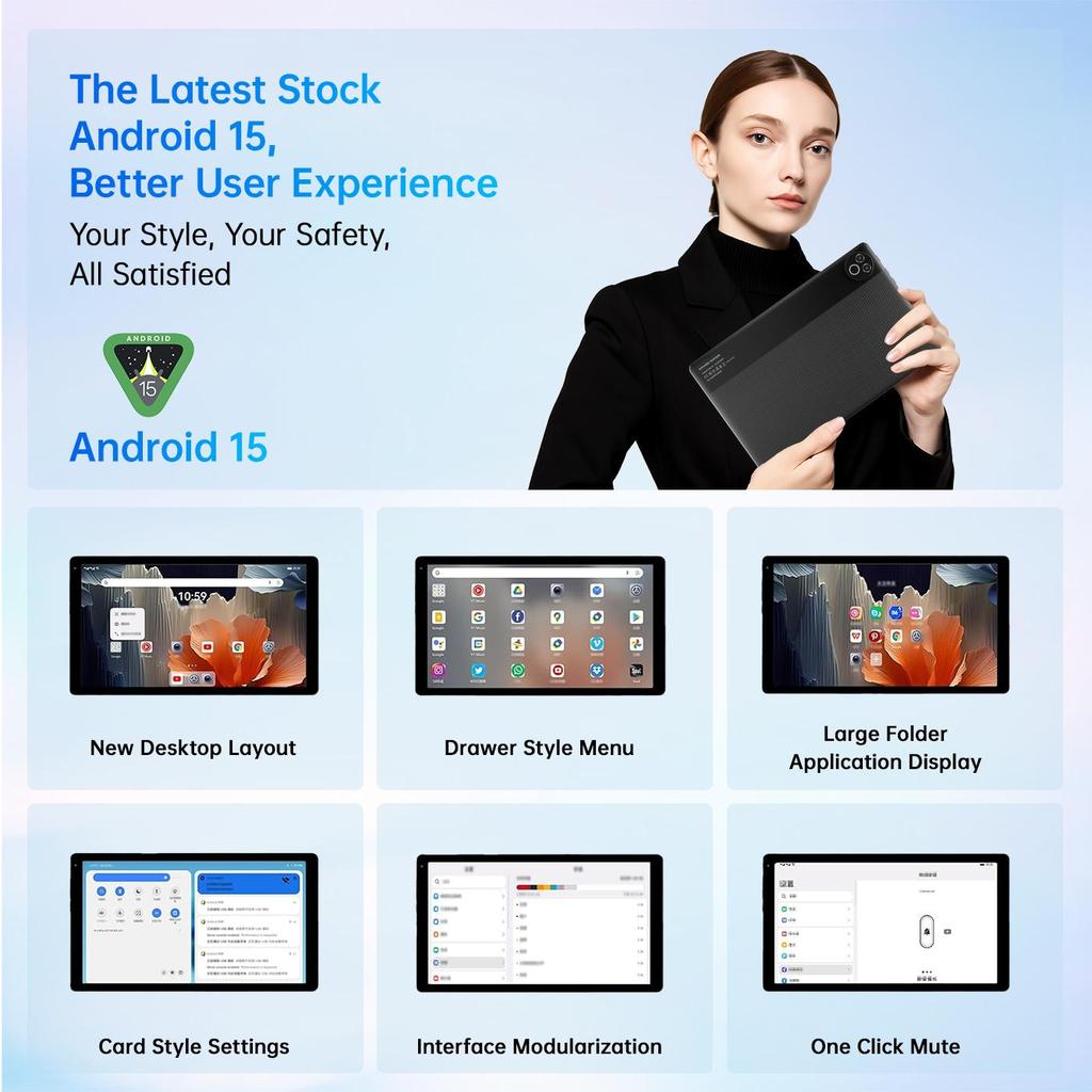 Moderness Tablet 20gb+64gb Android 15 Tf(max 1tb) Con Kit