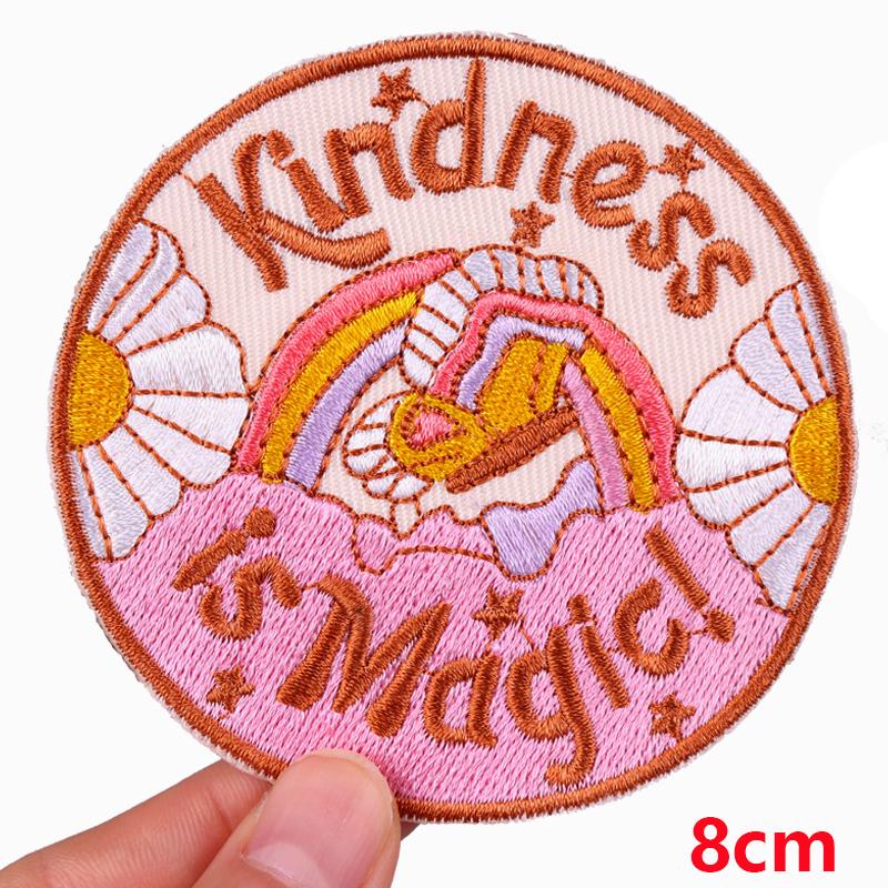Embroidery Patch Diy Cartoon Patch Iron On Patches For Clothing Letter Embroidered Patches For Jackets Ironing /Sew Applique