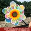 PVC Sunflower Windmill Multistyles Stake Standing Lawn Flower Pinwheel  Outdoor Party Picnic Decor