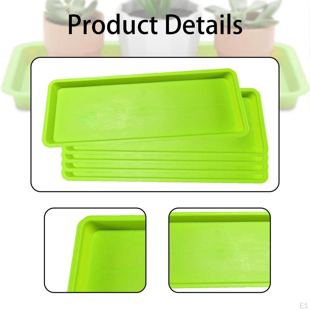 5 Pack Flower Pot Drainage Trays, Plant Saucers, Indoor Outdoor Trays